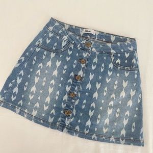 EPIC THREADS Jean Skirt with Print